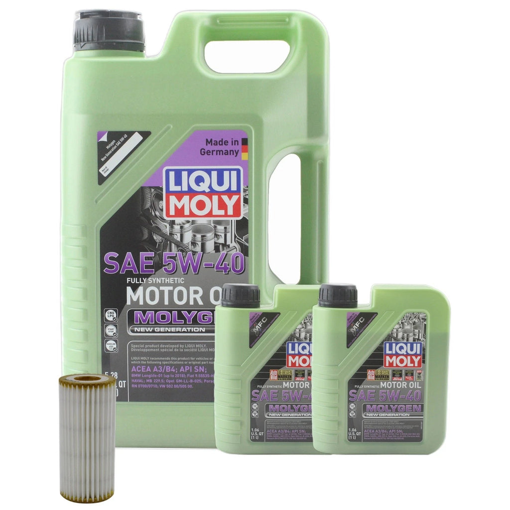 Liqui Moly Molygen 5W-40 Engine Oil Change Kit for Audi A6 Quattro (2005–2011)