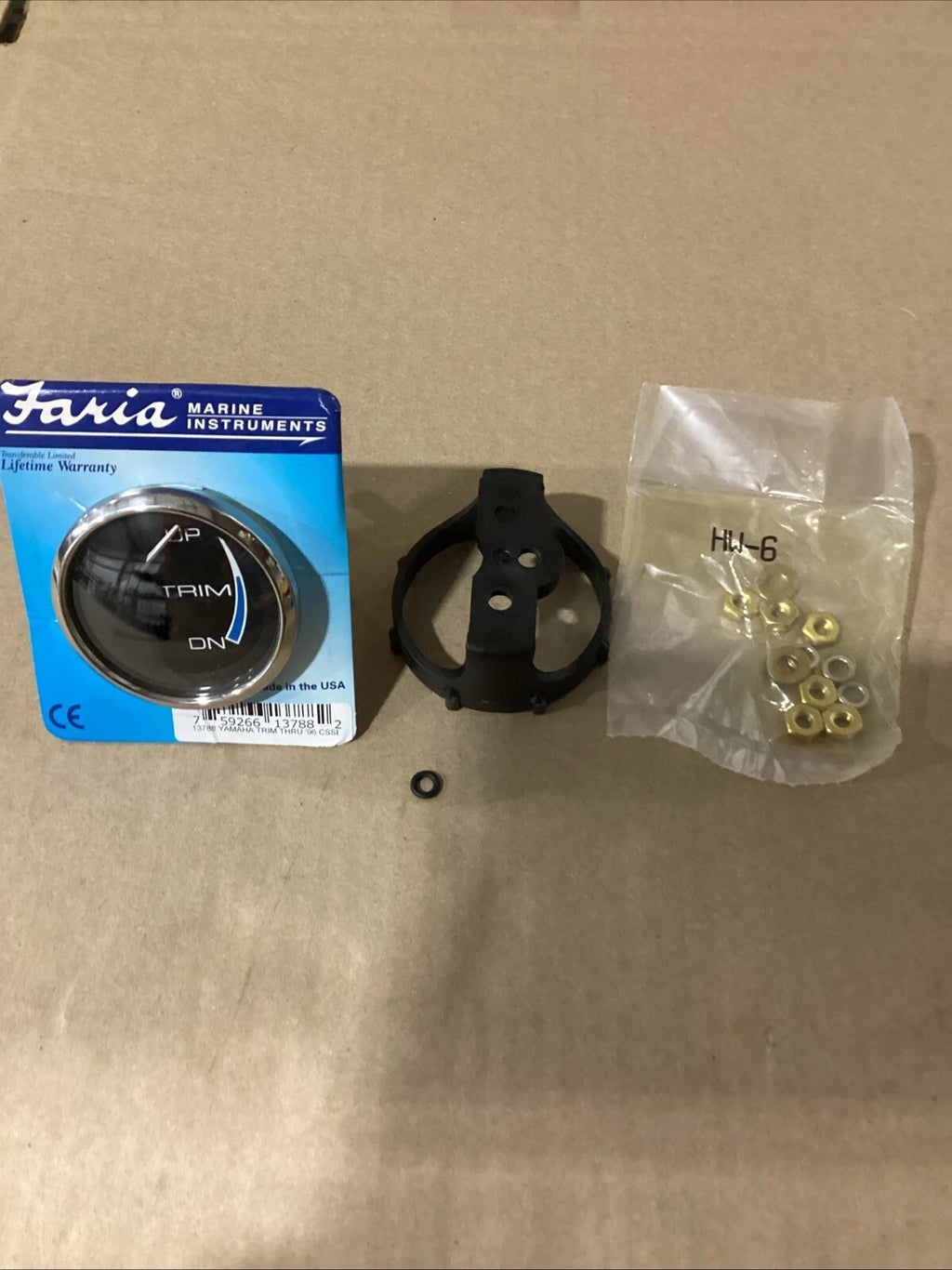 Faria 13788 2" Trim Gauge for Yamaha (1996) White SS Bezel
