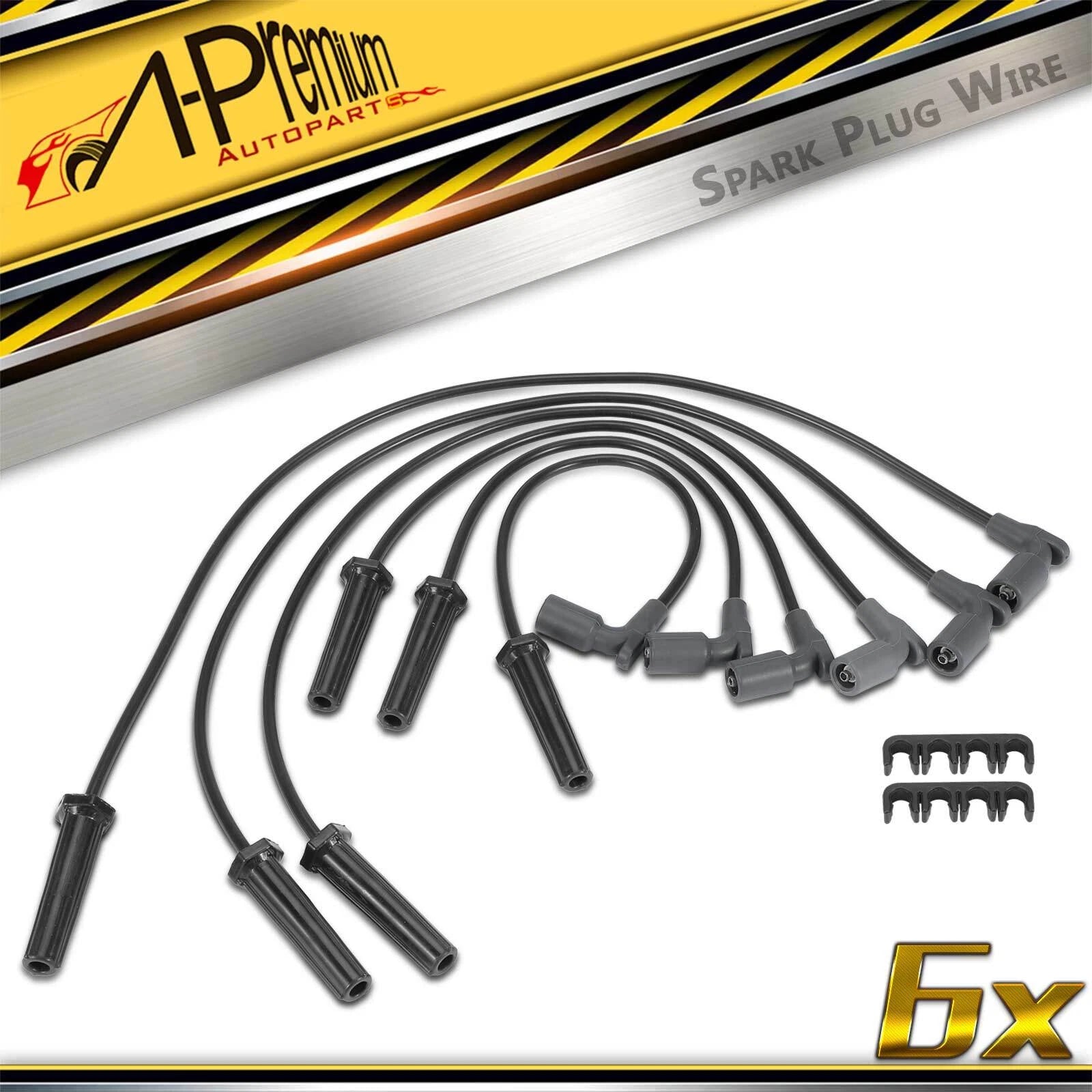 6x Spark Plug Wire Set for Chevy Impala, Buick Lucerne (2011)