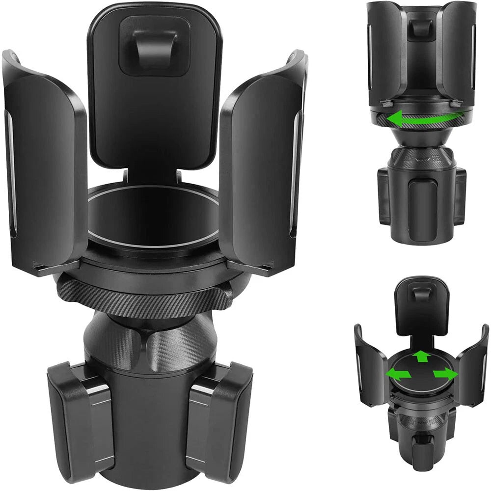 Cup Holder Extender for Car (Adjustable Arm & Base)