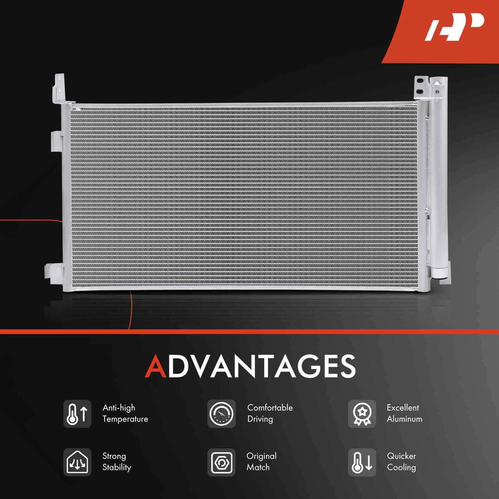 A/C Condenser With Receiver Drier and Bracket for Toyota Sienna Highlander (2007â2010)