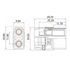 XT90 Battery Connector Gold Plated Male Low Contact Resistance