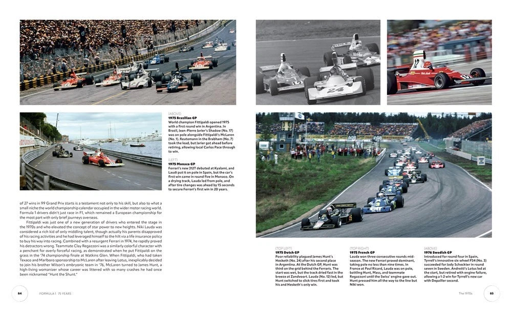 Formula 1 75 Years Book for Car Enthusiasts