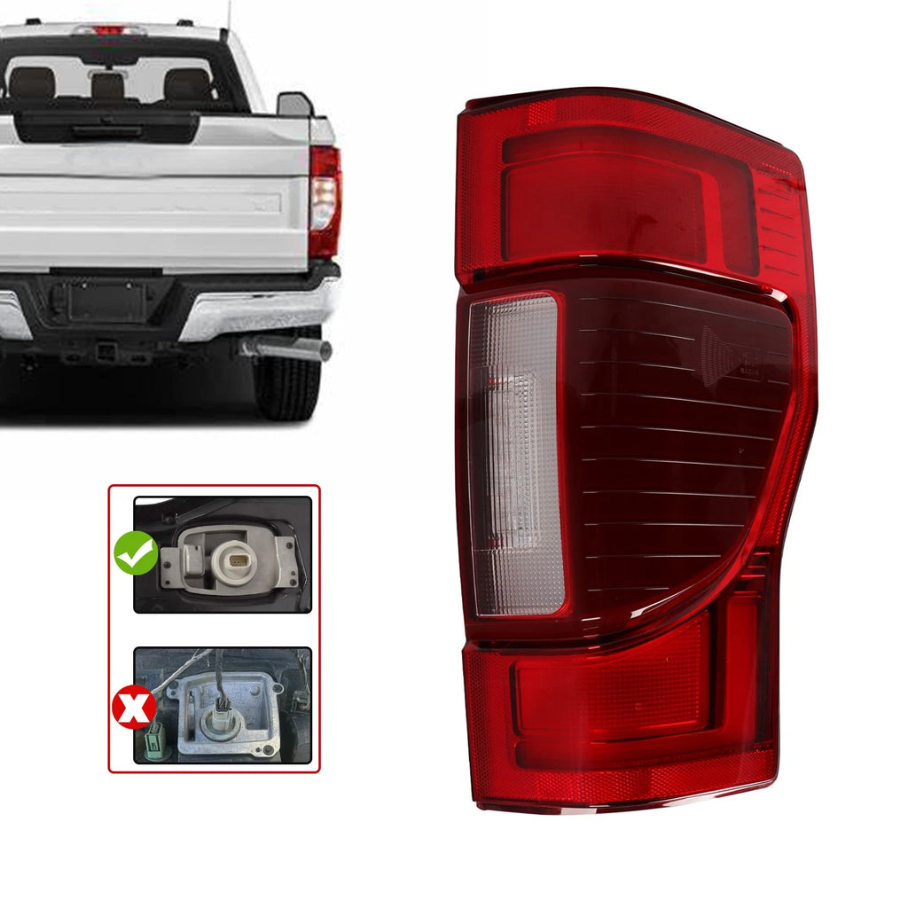 Tail Light for Ford F250 F-350 (2020–2022) w/ Blind Spot LED Clear Right