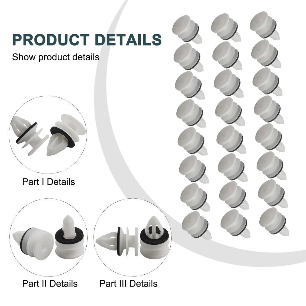 Fixed Fastener / 30pcs Plastic for Chevrolet Trailblazer (2002–2009)