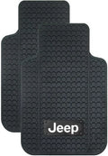 Set of 4 Rubber Floor Mats for Jeep Pickup 4x4 (No Slip, Black)