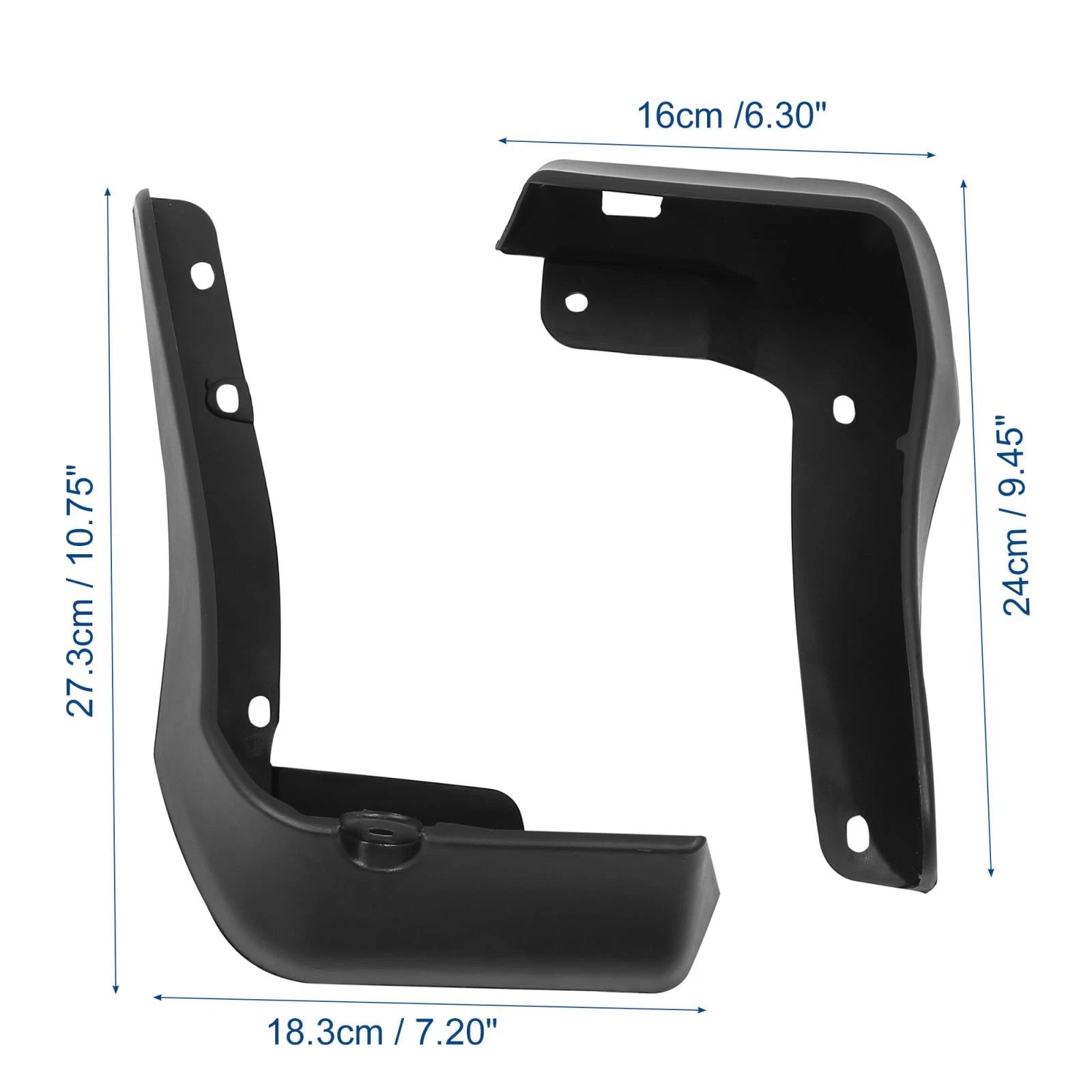 Mud Flaps Kit for Honda Accord (2018–2021) - Front & Rear, Black