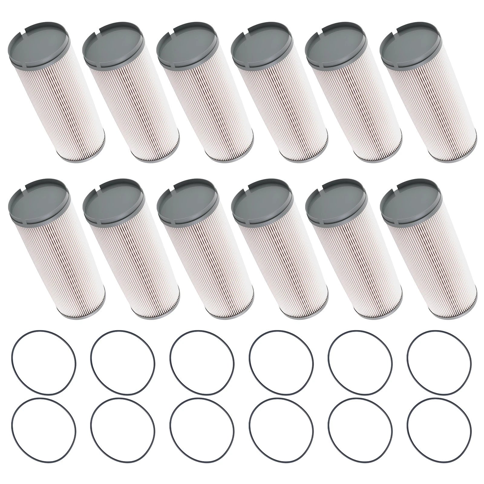12x Fuel Filter for Kenworth T680, Peterbilt 579 (K37-1021, FS20207, L5113F)