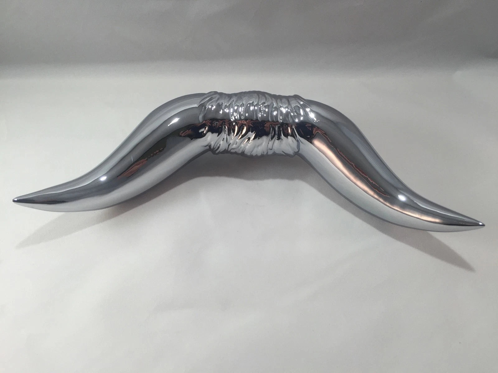Chrome Bull Horns Hood Ornament for Freightliner Kenworth Peterbilt Mack Truck