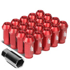 Set of 20 J2 7075 Forged Aluminum M12x1.25 Open-End Lug Nuts for RHD Vehicles