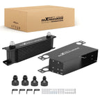 10 Row Universal Oil Cooler 10AN with 6AN 8AN Adapters Engine Transmission Kit