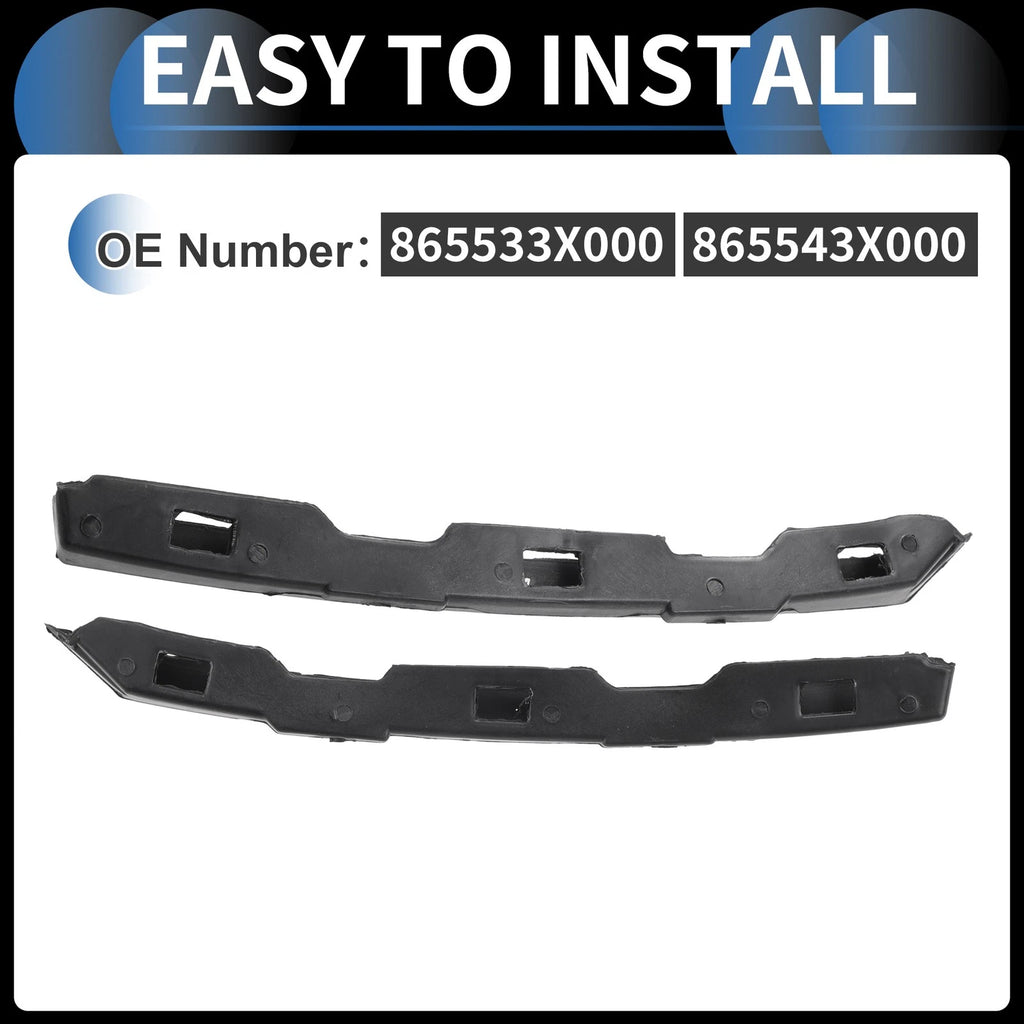 1 Pair Front Bumper Retainer Bracket No. 865533X000 for Hyundai Elantra (2011–2016)