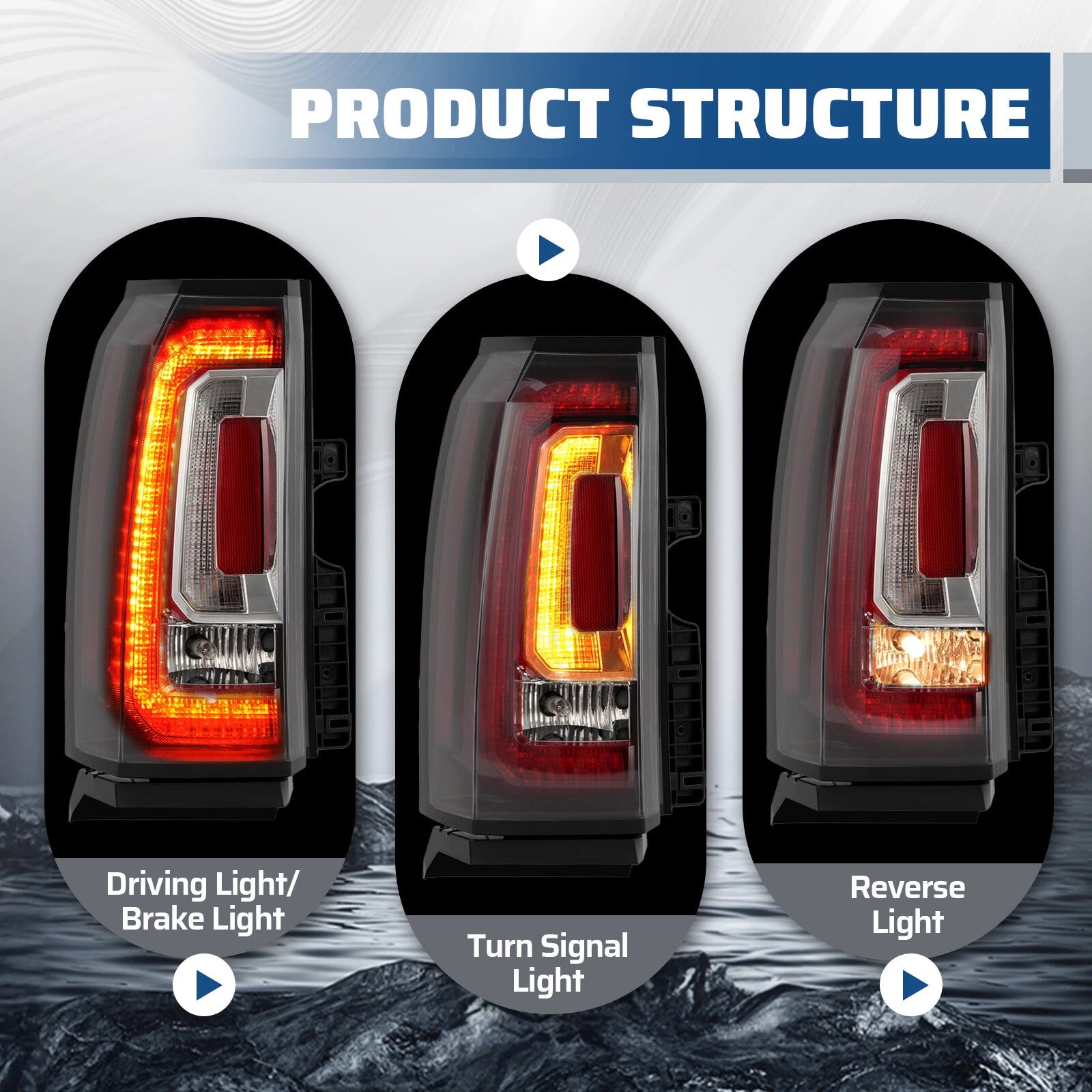 LED Tail Light for GMC Yukon (2015–2020) - Left Driver Side