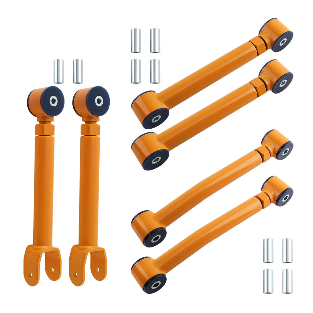 Set of 6 Adjustable Control Arms for Jeep Wrangler TJ (1997–2006)