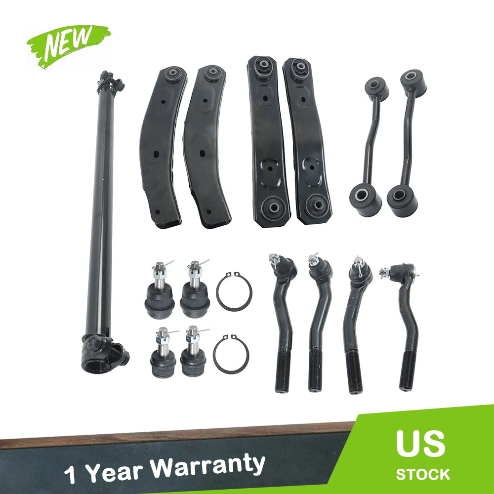 15pc Outer Tie Rod Ends Control Arms Ball Joints for Jeep Grand Cherokee (1999–2004)