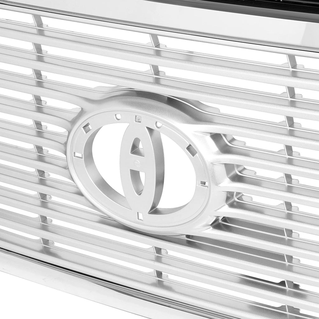 Front Grille for Toyota Tundra (2010–2013) - Chrome, Badge Slot