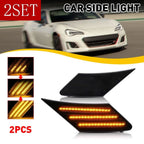 Set of 2 Smoke LED Side Marker Bumper Lights for Subaru BRZ 2013–2020