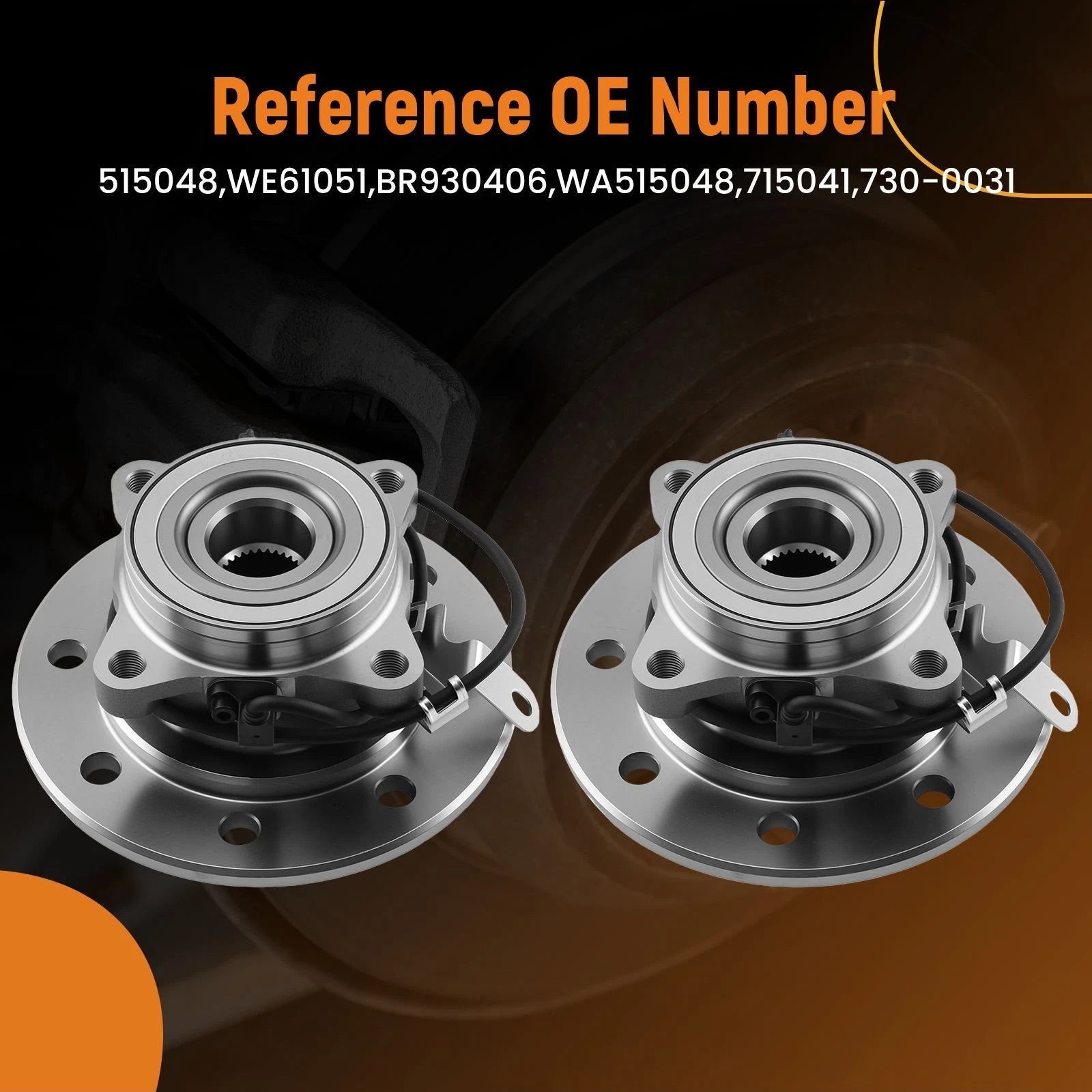 4WD Front Wheel Hub & Bearing for GMC K2500 K3500 (1996–2000) WA515048