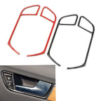 Set of 4 Carbon Fiber Door Handle Panel Trim for Audi A4 B8 (2009–2016)