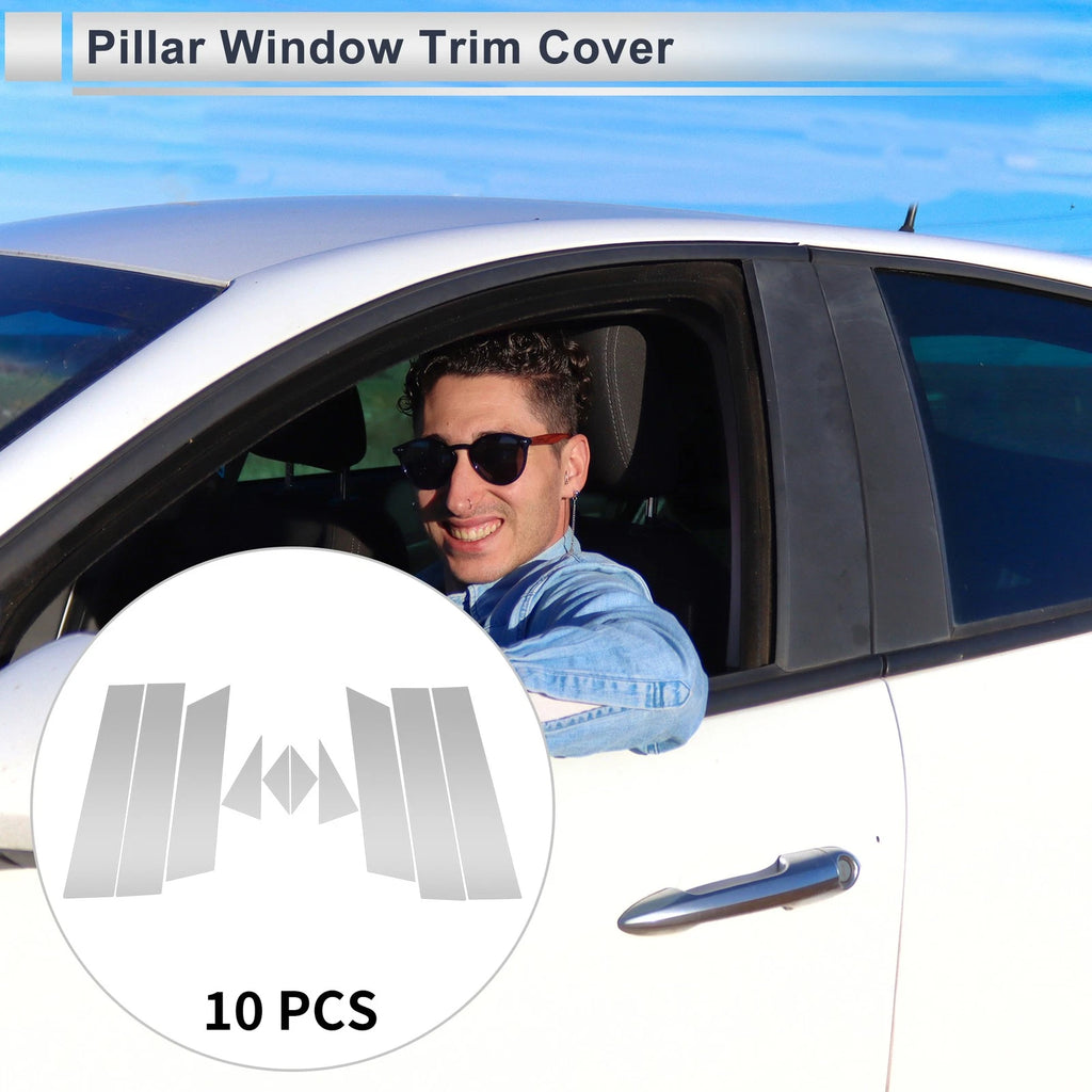 10X Door Pillar Window Trim for Mazda CX-5 (2017–2024) Silver Tone