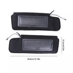 Pair Sun Visors with Vanity Mirror & LED Light for Chevy Corvette C4 (1984–1996)