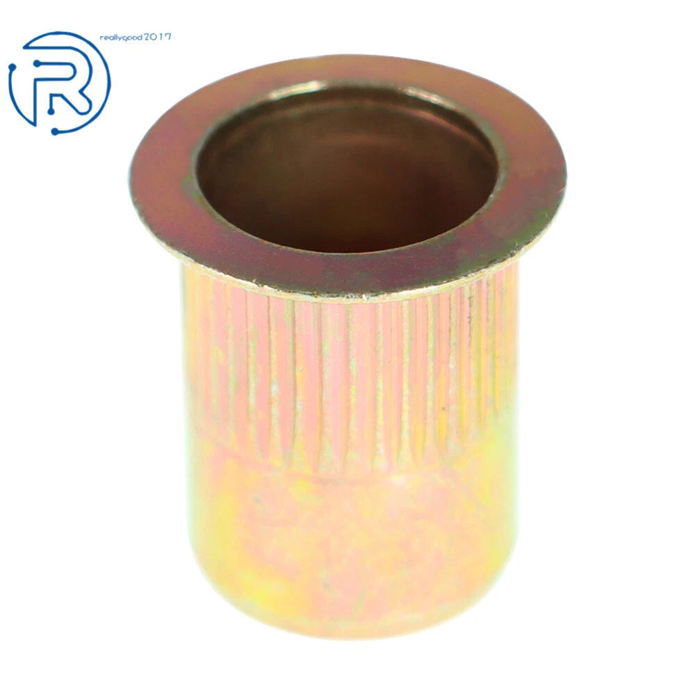 Set of 50 Flat Head Rivet Nuts for Automotive Applications