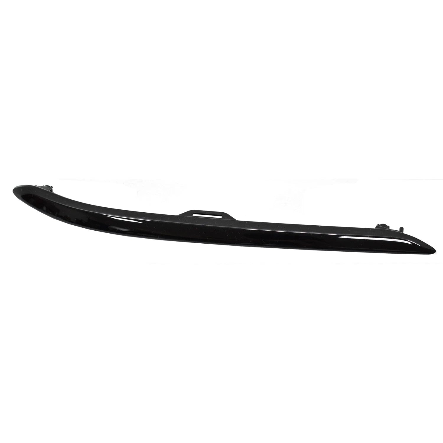 Replacement Black Gloss/Painted ABS Front Passenger Lower Bumper Cover Molding