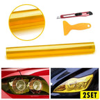 Set of 2 12"x72" Tint Film for Headlight Taillight Foglight (Universal)
