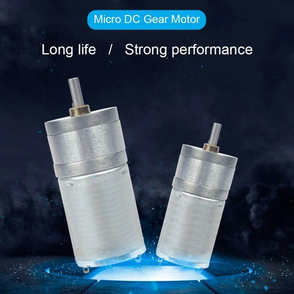 12V Geared Motor with Metal Gears for Various Applications