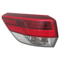 Replacement Driver Side Outer Tail Light Assembly for 2017-18 Toyota Highlander