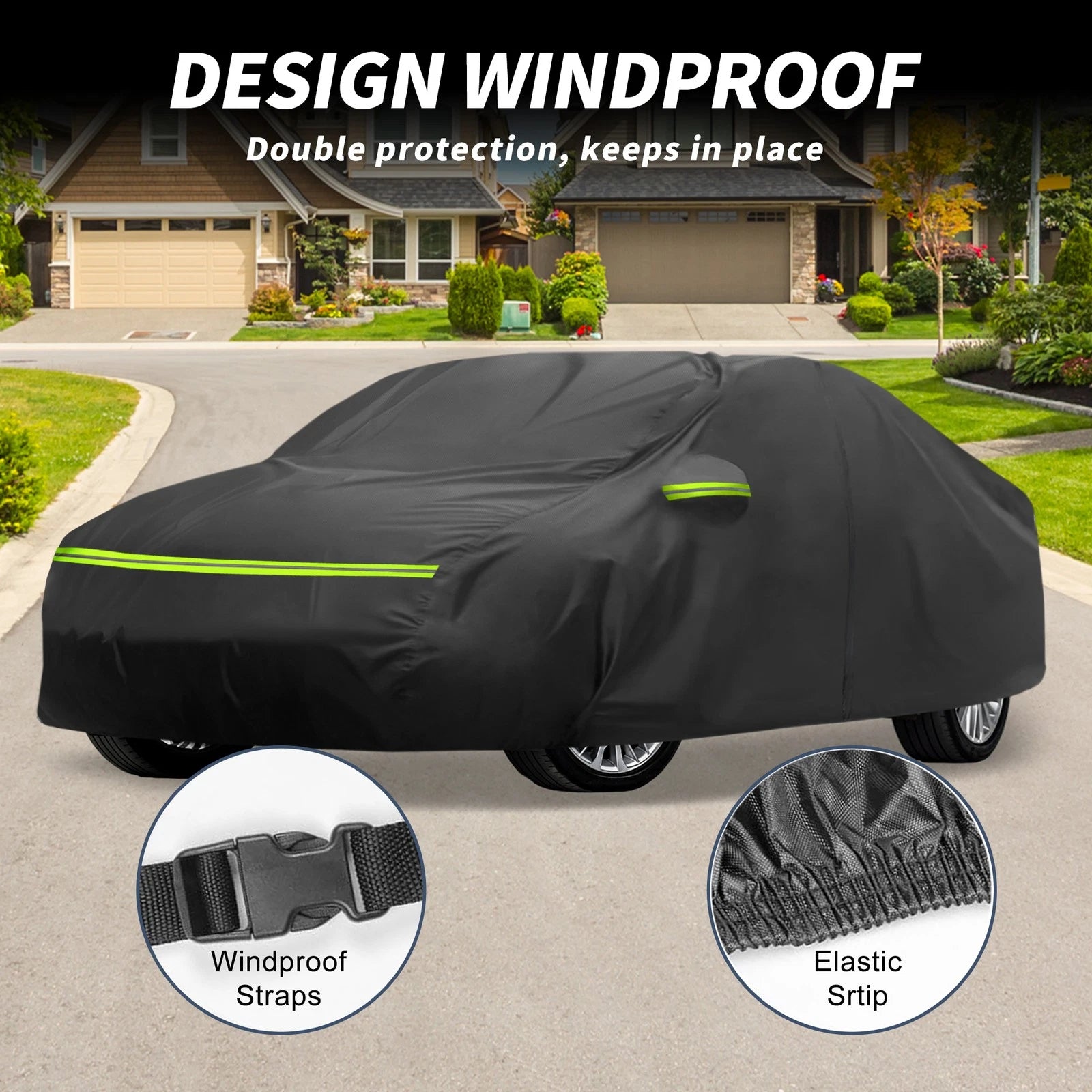 Waterproof 210D-PU Car Cover for Mercedes-Benz CLA-Class (2013–2023)