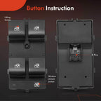 Power Window Switch for Chevy Malibu (2015) and Cruze (2011–2015)