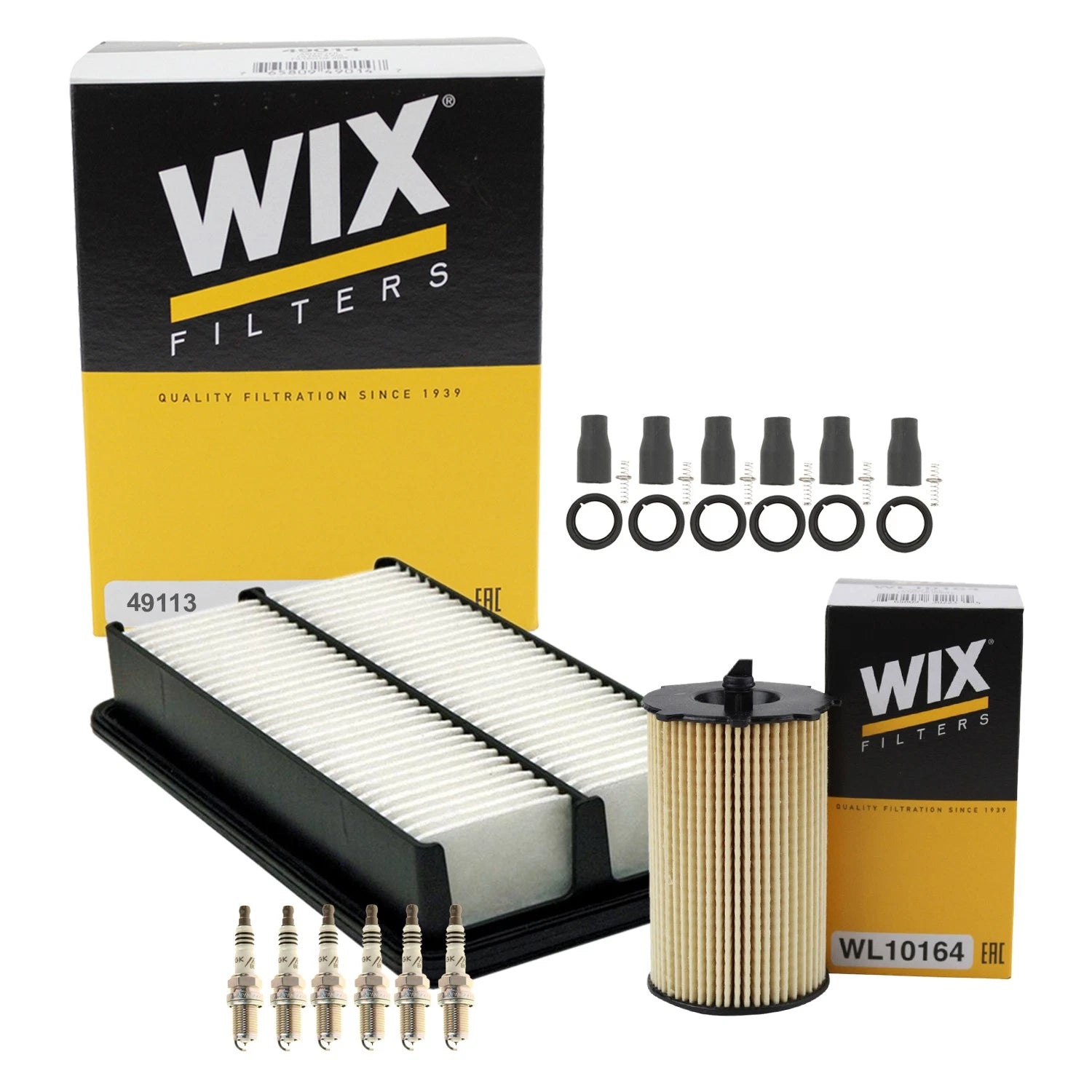 Tune Up Kit with NGK 6 Spark Plugs & Coil Boots for Kia Sedona (2006–2014)