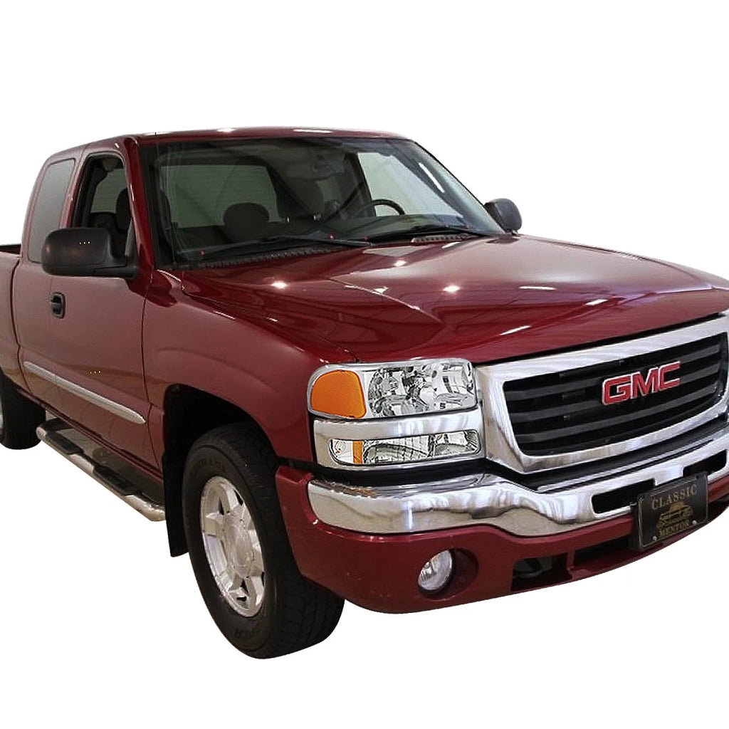 Chrome Amber Signal Headlight Lamp for GMC Sierra 1500 Yukon (1999–2007)