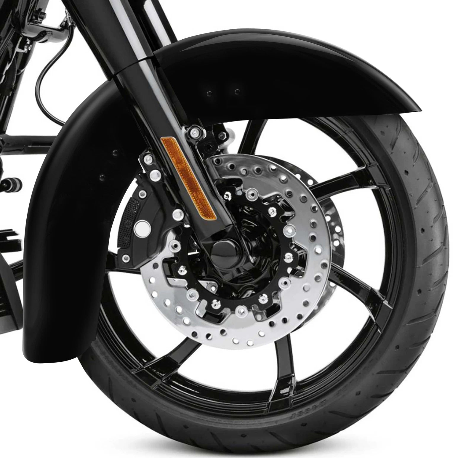 Front Fender for Harley Touring Street Road Glide (2014–2023) Vivid Black