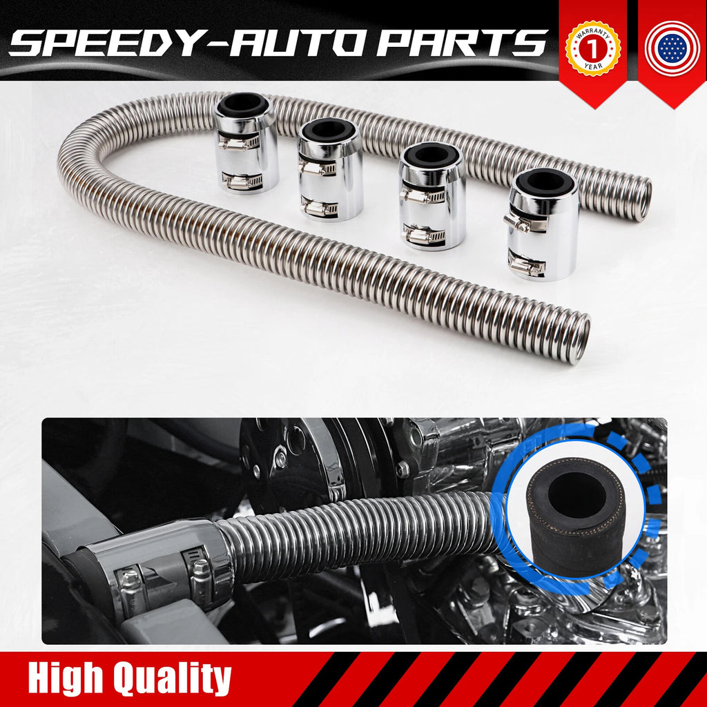 Flexible Radiator Hose Kit for Universal Applications (48")