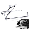 Chrome Saddlebag Support Brackets for Harley Road King Road Glide (2009–2013)