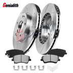 280mm Front Drilled Rotors + Brake Pads for Hyundai Elantra (2017–2020)