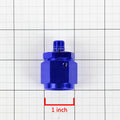 10-AN Female Flare to 1/8" NPT Male Blue Aluminum B-Nut Swivel Coupler Fitting