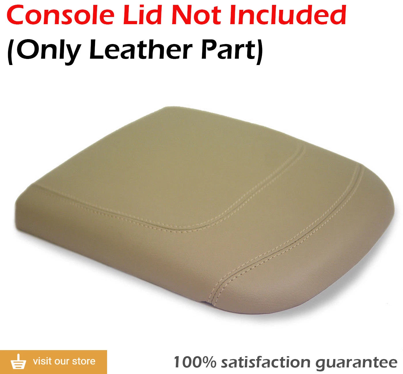 Center Console Armrest Cover for Ford F150 Lariat (1997–2003) Beige Leather