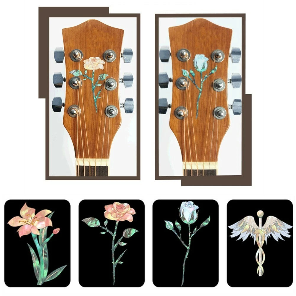Guitar Headstock Decal Sticker for DIY Guitars Accessories