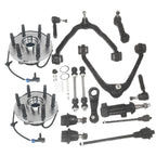 Wheel Bearing & Hub Suspension Control Arm for Chevy Silverado 1500 GMC Sierra (2007–2018)
