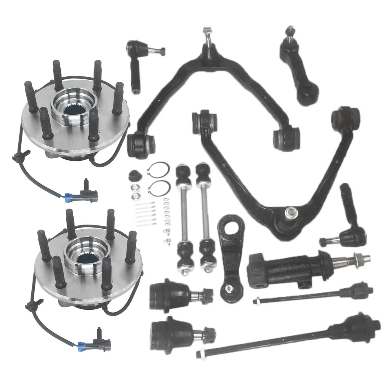 Wheel Bearing & Hub Suspension Control Arm for Chevy Silverado 1500 GMC Sierra (2007–2018)
