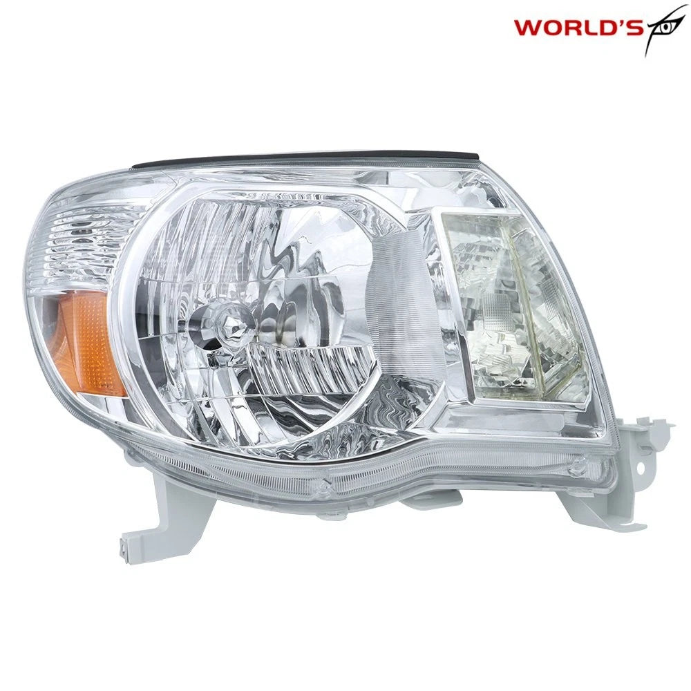 Set of 2 Chrome Housing Headlights for Toyota Tacoma (2005–2011)