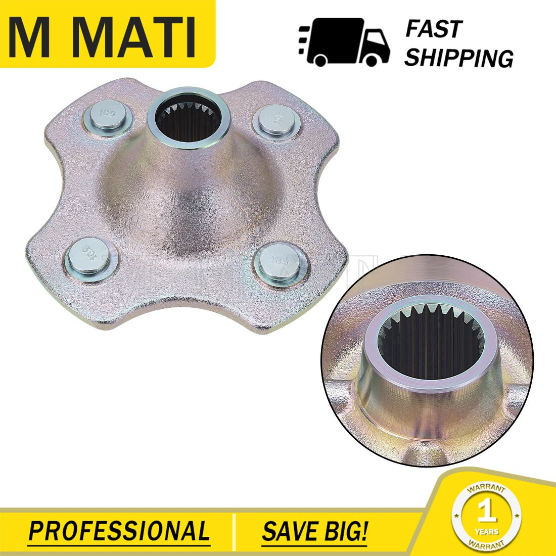 Rear Left/Right Wheel Hub for Honda FourTrax 300 TRX300 (1993–2000)