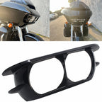 Black Headlight Lamp Trim Cover Bezel for Harley Road Glide (2015-2023)