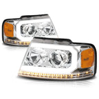 LED DRL Sequential Turn Signal Projector Headlights for F150 (2004–2008)