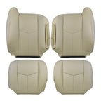 Set of 2 Leather Seat Covers for Chevy Tahoe (2003–2006) Tan