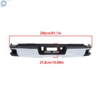 Rear Bumper Assembly for Silverado Sierra 2500 3500HD (2015–2019) Chrome Steel