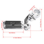 1-1/4" Highway Crash Bar Foot Pegs for Harley Touring Road Glide
